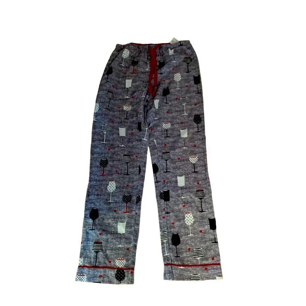 P J Salvage Wine Pajama Pants Size Small NWT